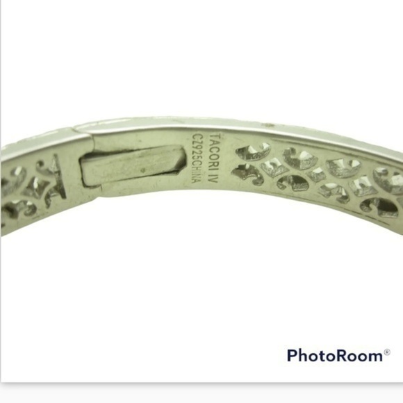 Tacori Yellow CZ sterling silver bracelet - Picture 5 of 6